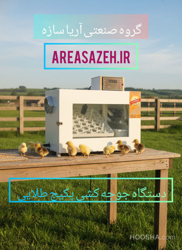 دستگاه جوجه کشی ۴۲ تایی اتوماتیک اریا سازه با پکیج طلایی و گارانتی یکساله